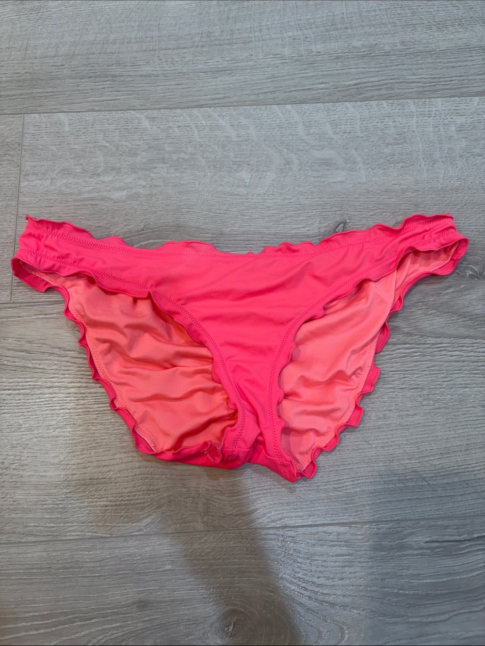 Victoria's Secret Hot Pink Ruffle Bikini Bottom